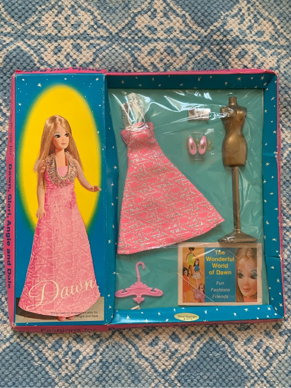 1969 Fashion for Dawn, Glori, Angie, and Dale Silver Starlight Doll Clothes